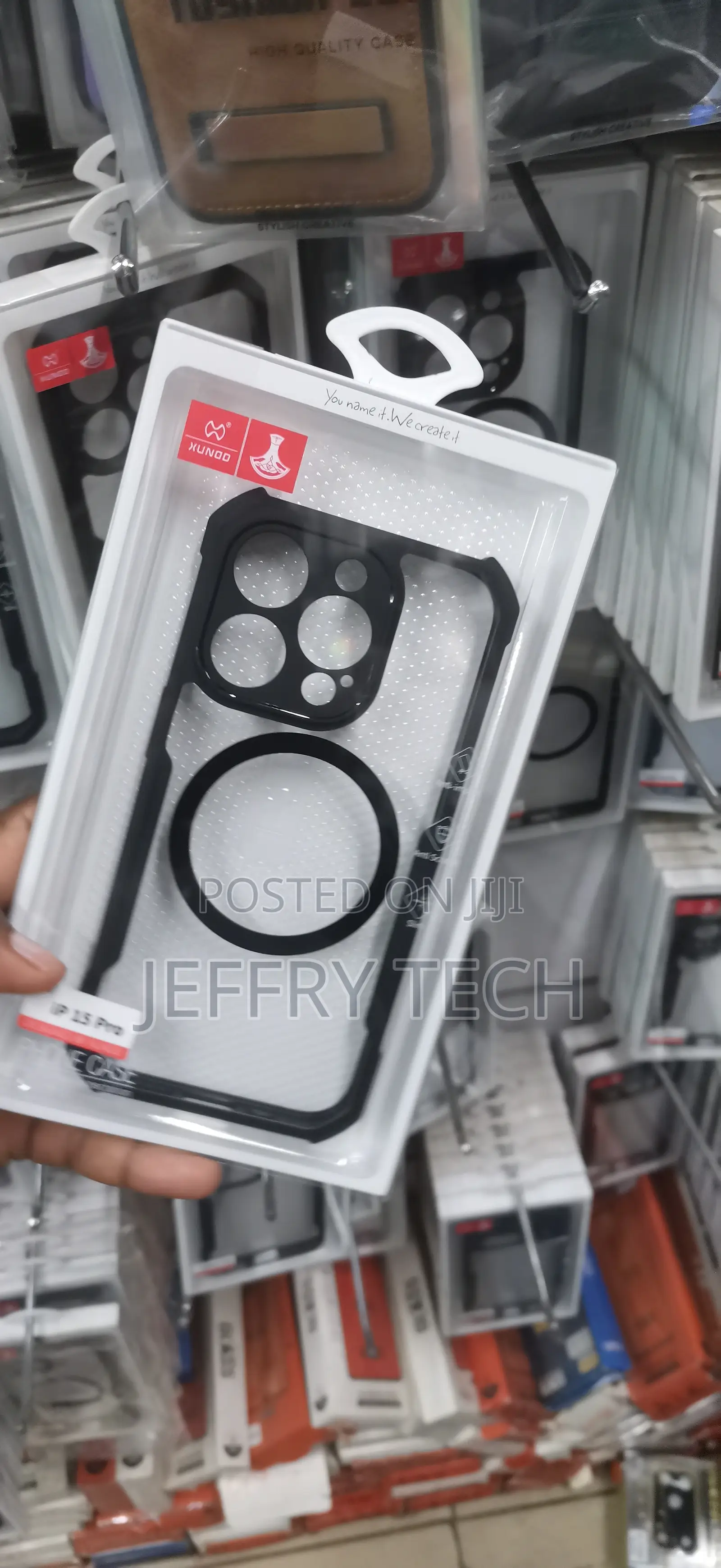 iPhone 15 Pro Clear Hard-Shell Acrylic Back Panel COVER