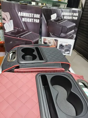 5in1 Universal Car Center Console Armrest Cushion Pad With Cup Holders