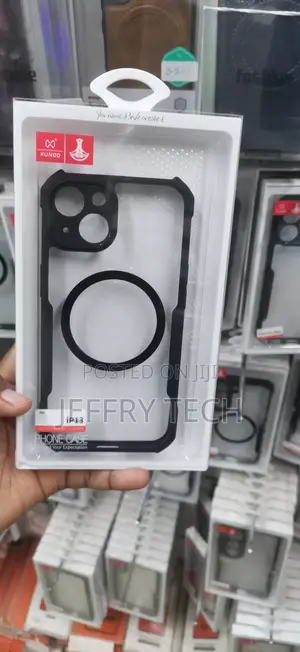 iPhone 13 CASE, Featuring a Black TPU Bumper and a Built-in MagSafe