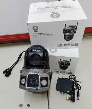 Wifi V380 Dual Lens AC Powered CCTV PTZ Camera 2way Audio