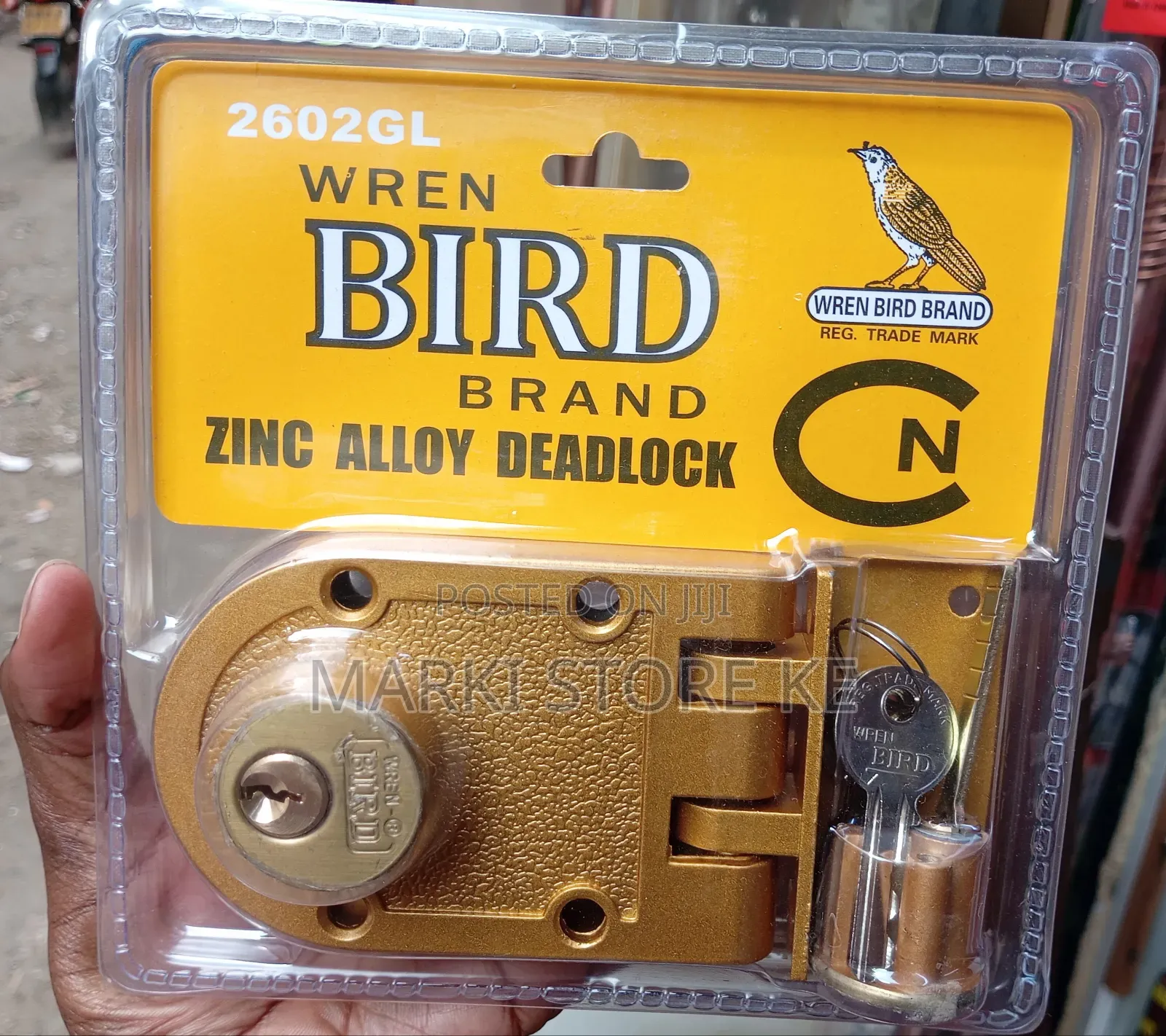 Double Keyed Rim Lock/Bird DeadlockLock