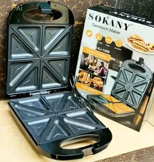 Sokany SK-08102 1400W 4-Slice Sandwich Maker – Non-Stick Pan