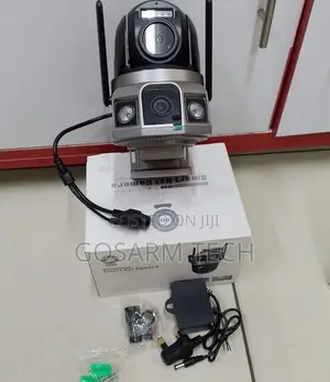 Dual Lens AC Powered Security Camera Wifi PTZ Camera With V380