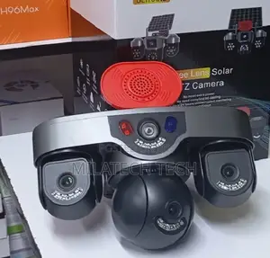 Solar 4G Security Camera Triple Lens With Human Detection Alarm