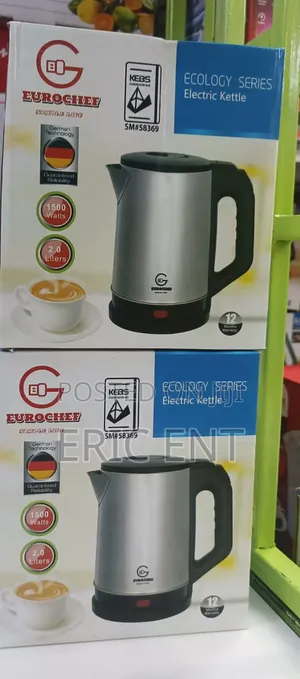 Eurochef EC- Stainless Steel Electric Kettle - 2.0L - 1500W