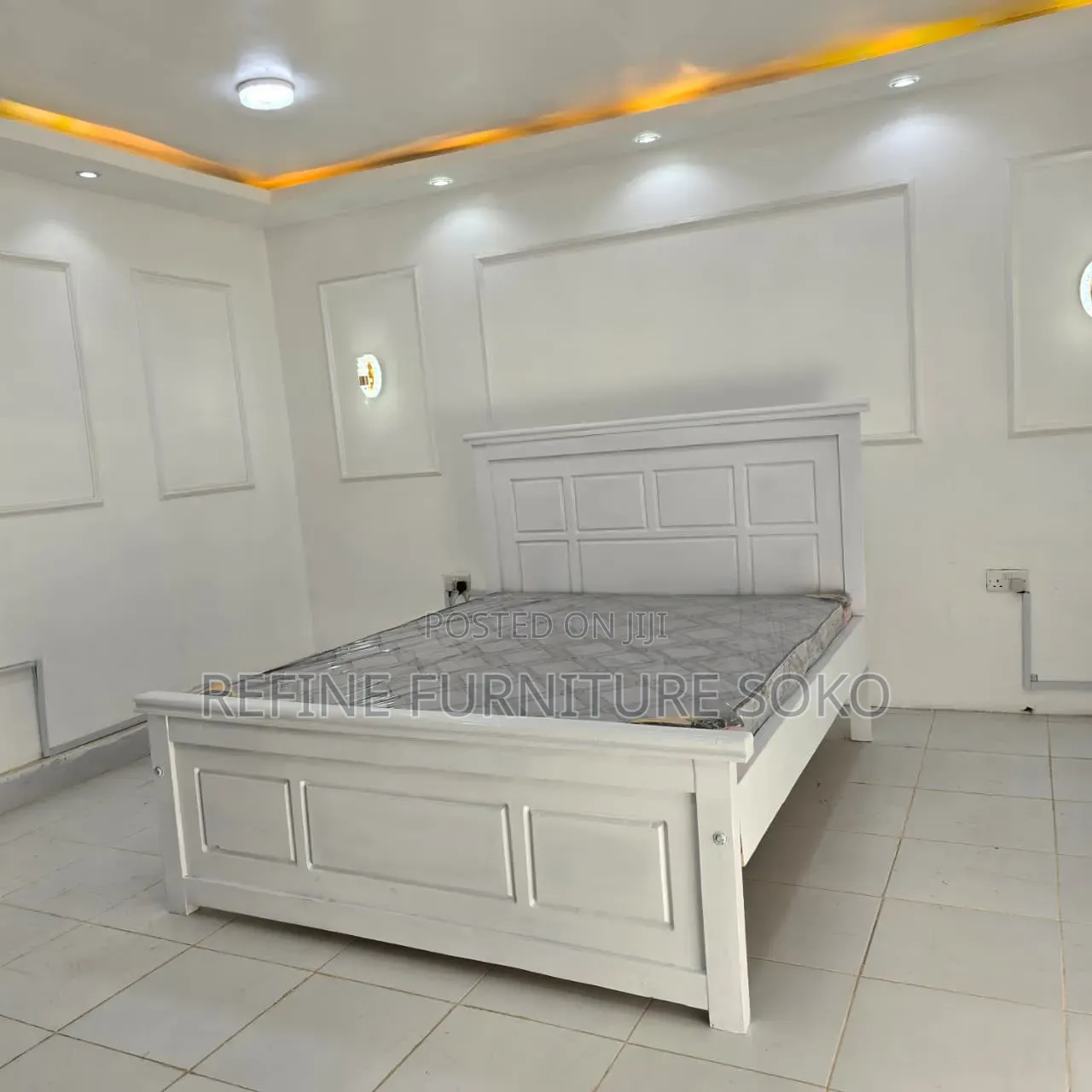 American Panel Bed White in Colour Brand New Zero Sleep