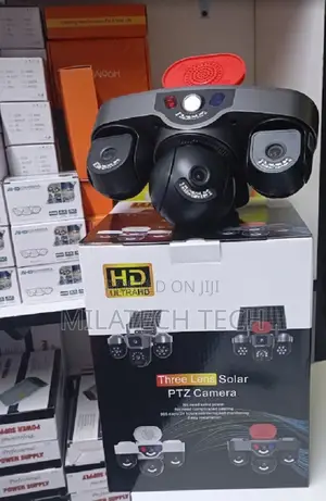 Solar Powered 4G Triple Lens Security Camera With SIM Card