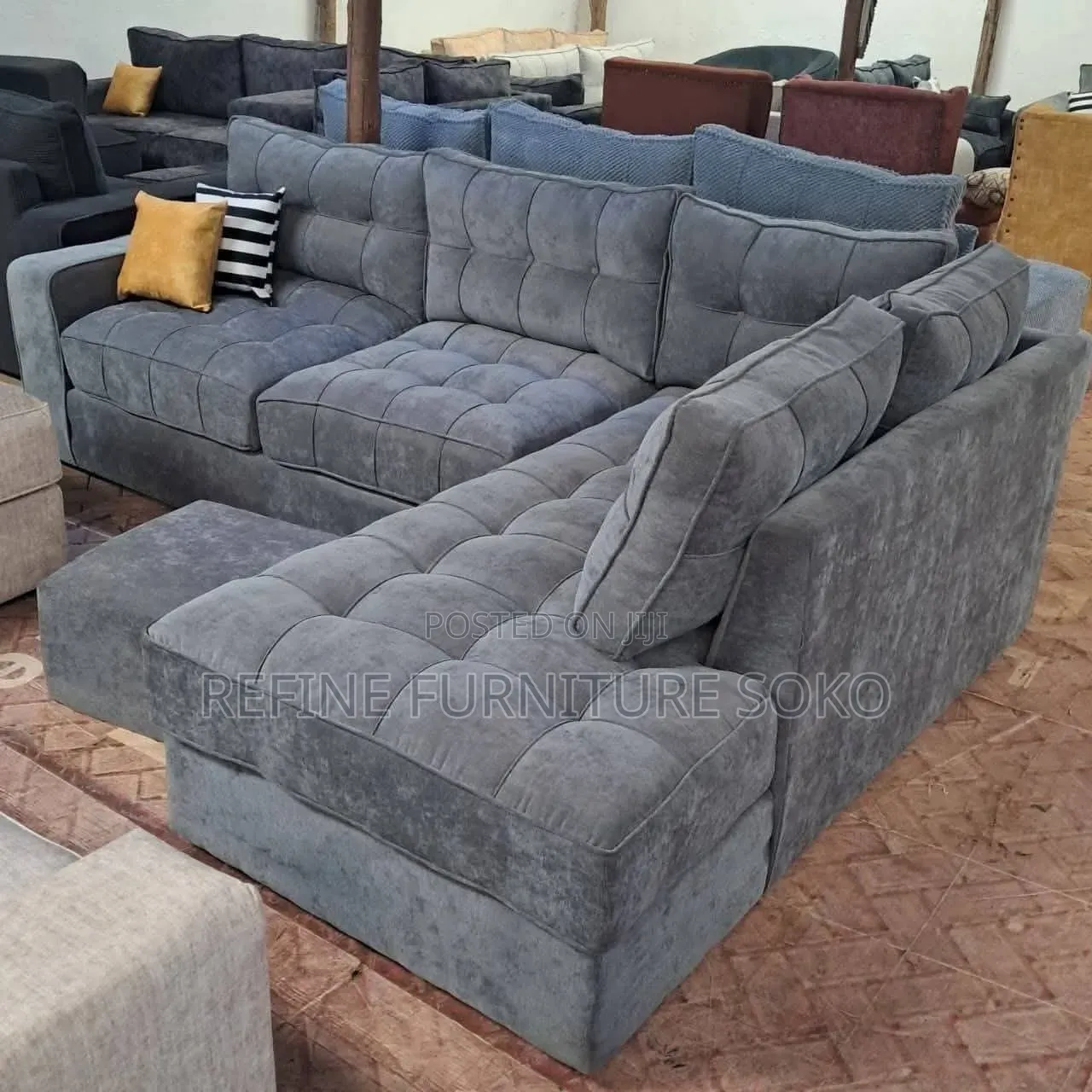Morden L Seat Chester Tufted Sofas