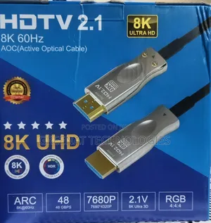 HDTV 2.1 AOC Active Optical Hdmi Cable - 60hz 50m