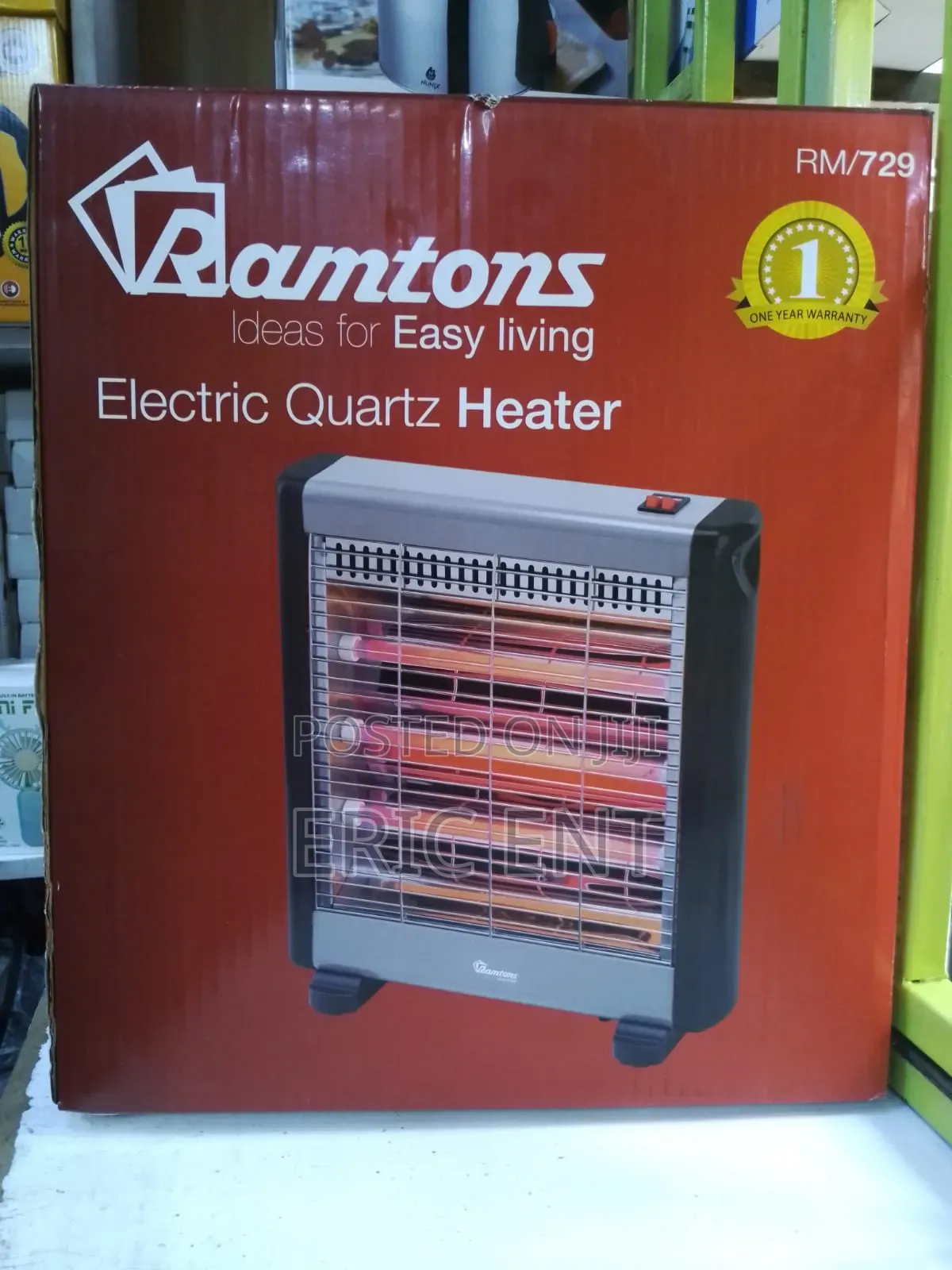 Ramtons Electric Quartz Heater
Rm/ 729