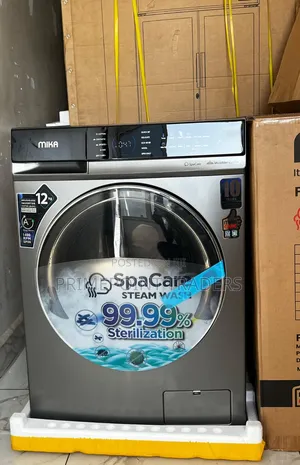 Mika Washing Machine Front Load 10kg Wash and Spin Washer for Modern