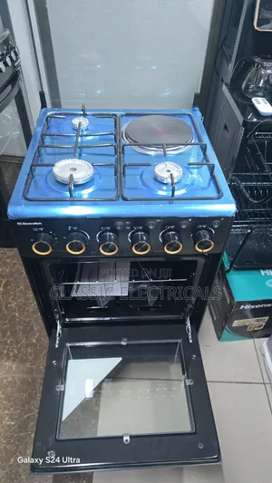 3G+1E Electromate Standing Cooker With Electric Oven and Jet Valve