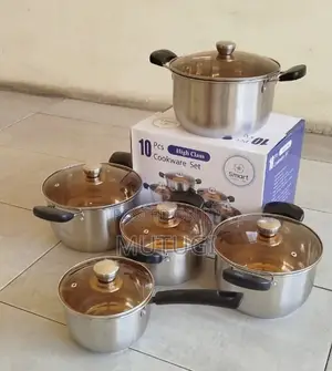 Stainless Steel 10pc Cookware Set