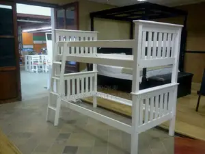 4x6 Pure White Double Decker | Bunk Bed: Order Pay on Delivery