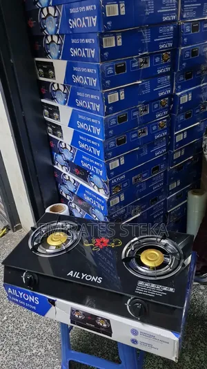 AILYONS 2-Burner Table Top Gas Cooker With STRONG Glass Top