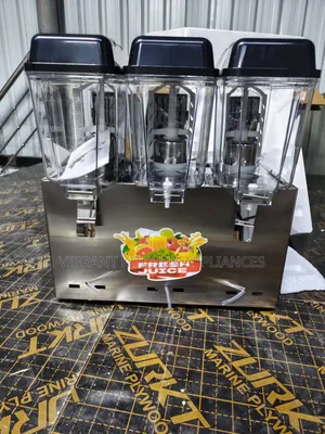 3‐Tank Commercial Juice Dispenser – Serve 3 Flavours at Once
