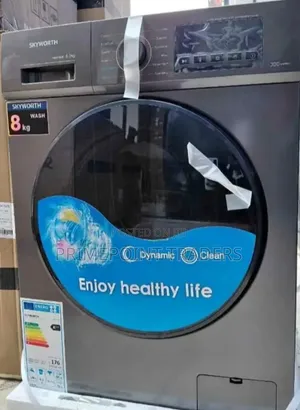 Skyworth 8kg Front Load Washing MachinePowerful Wash Spin Performan