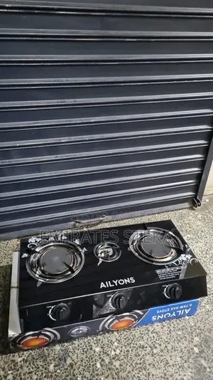 AILYONS Efficient 3Burner Glass Top Gas Cooker Infrared Double Burner