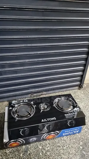 AILYONS 3 Burner Glass Top Gas Cooker Infrared Double Burner