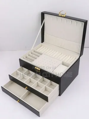 3 Layer Jewelry Box With Lock