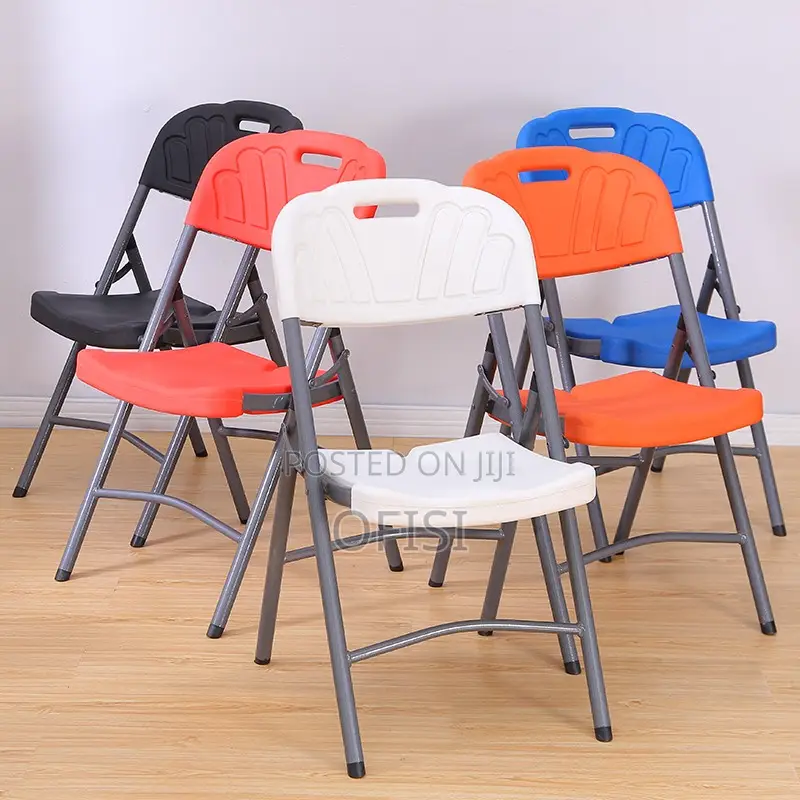 Foldable Chair; Patio Foldable Stackable Plastic Chair