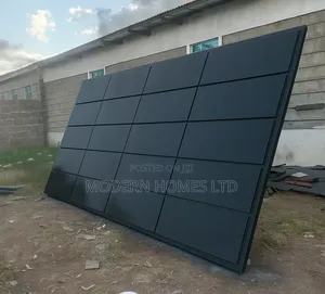 Modern Matte Black Steel Sliding Gate - Security Contemporary Design