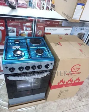 Eurochef 50x55, 3 Gas Jet Burners + 1 Hot Plate, Electric Oven