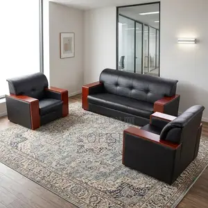 Office Sofa; Leather Executive Sofa Set (5-Seater)