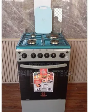 Eurochef Free Standing 3 Gas Burner +1 Electric Cooker