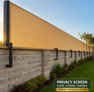 Privacy Redefined: Chic Desert Sand Shade Screen!