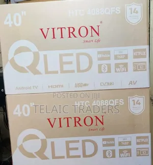 Vitron 40" QLED Smart Android Frameless With Bluetooth