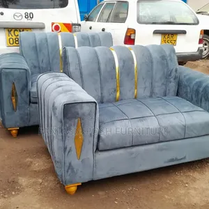 Velvet 2-Seater Sofas Available in Black/Grey/Cream/White