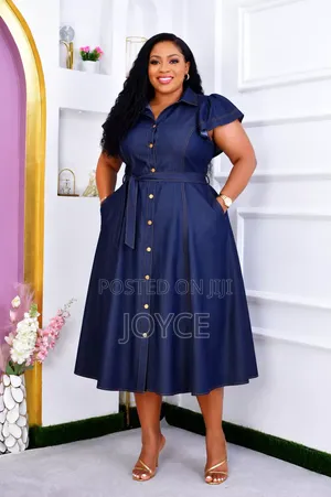 Circular Denim Dress Comes With a Belt