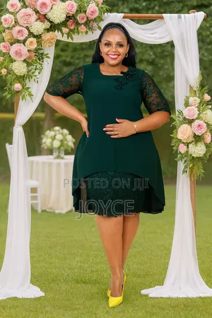 Straight Race Dress With High-Low Waterfall