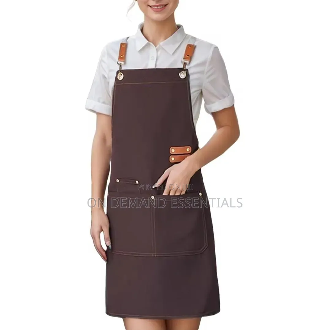 Grey and Brown Kitchen Apron