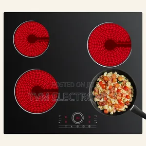 ROCH AE-640-VC 60cm Built-in Hob Infrared 4 Burner Glass Touch Control
