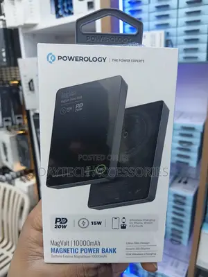 Powerology MagVolt 10000mAh TFT Display Magnetic Wireless Powerbank