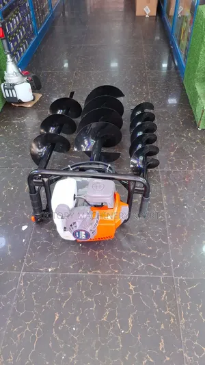2 Stroke Hika Earth Auger Machine With 3 Bits