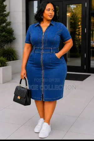 *High Quality Stretch Jeans Dress*