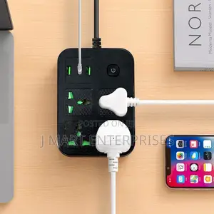 Power Cord Extension With 4 Smart Sockets,2 USB (2.1A),1 Type-C Port