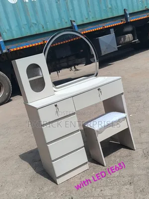 Imported Modern White Vanity Dressing Table With LED LIGHT