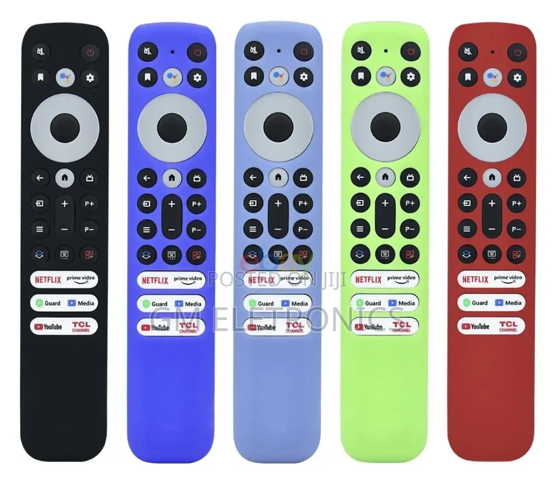 New TCL Smart TVS Replacement Remote With Silicone Case Batteries.