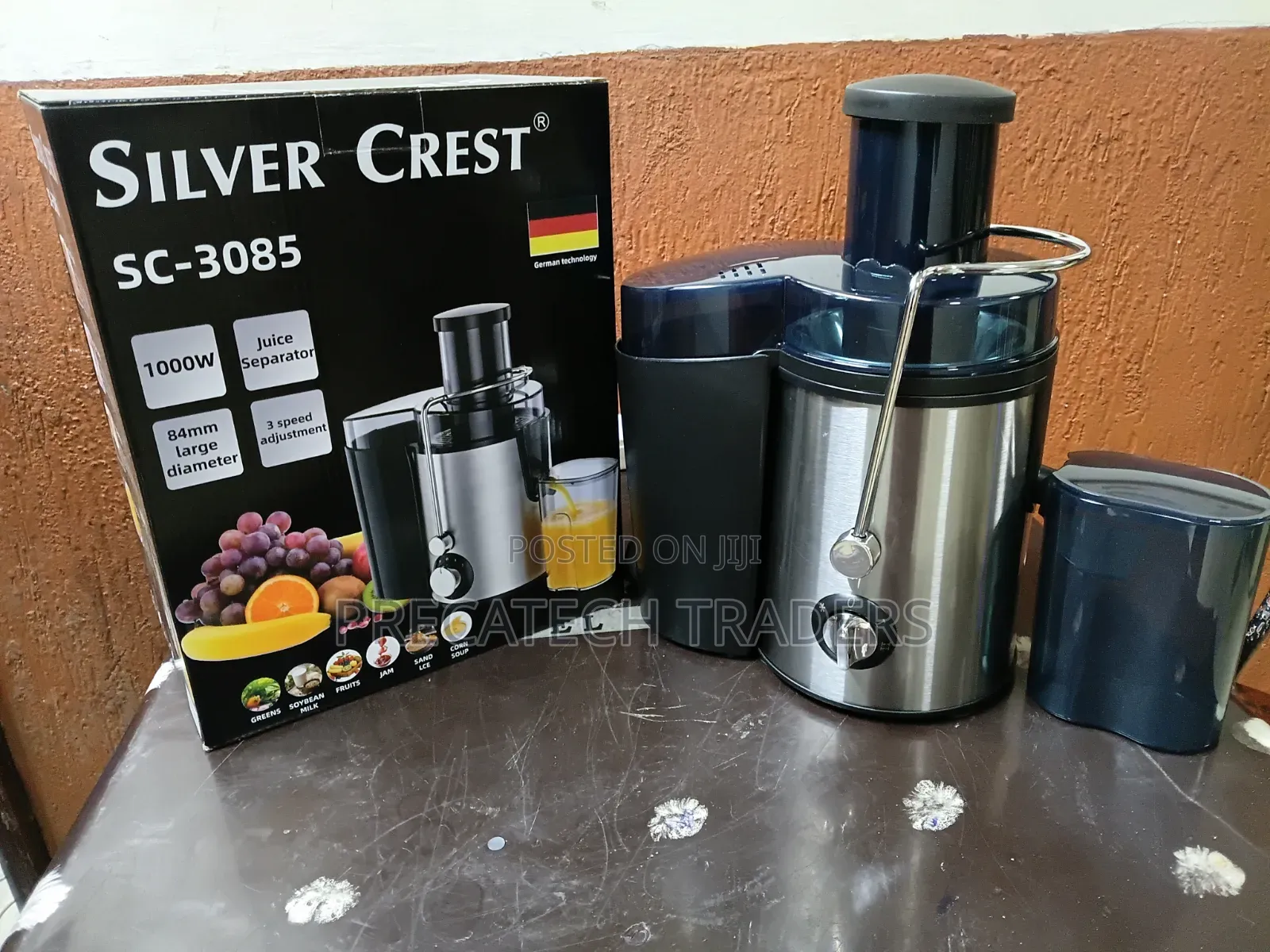 Juicer! Silver Crest 1000W Juice Maker – Stainless Steel