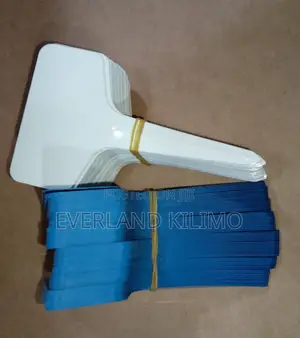 White and Blue Soil Tag