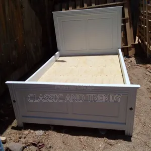 White Wooden Bed 4x6