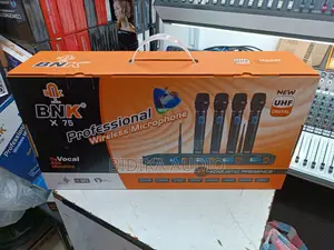 BNK X75 4-Channel Professional Handheld Wireless Microphone Set