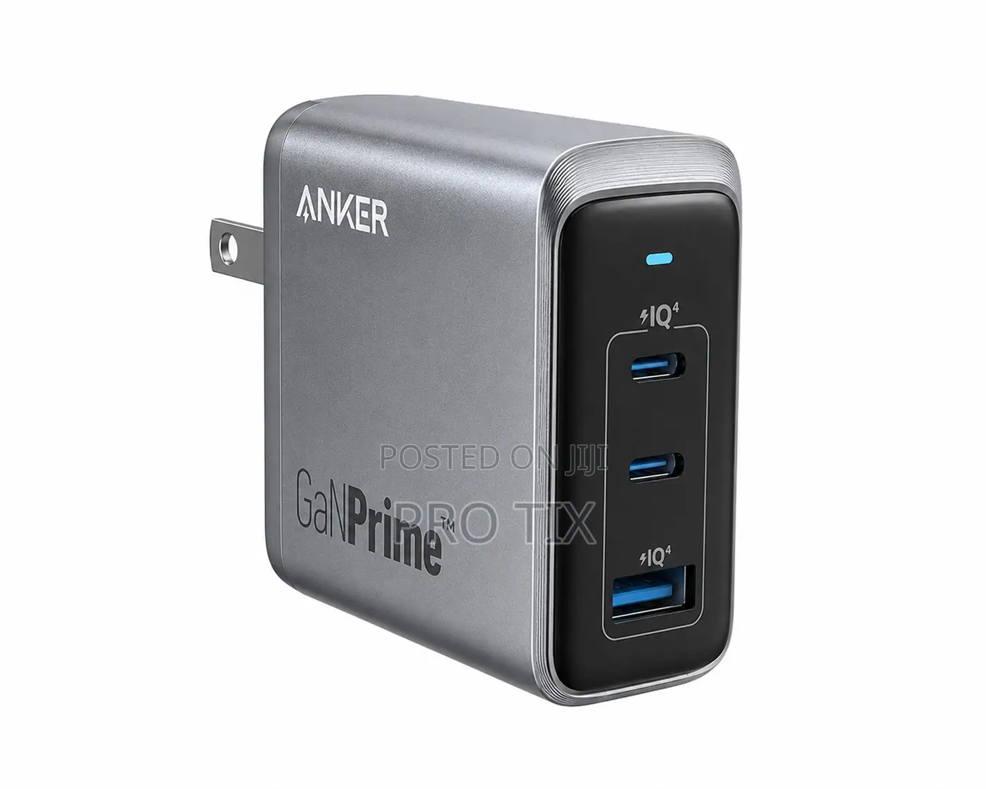Anker Prime Charger (100w, 3 Ports, Ganprime) Silver