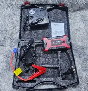 Emergency Car Jump Starter Power Bank With Digital Air Compressor
