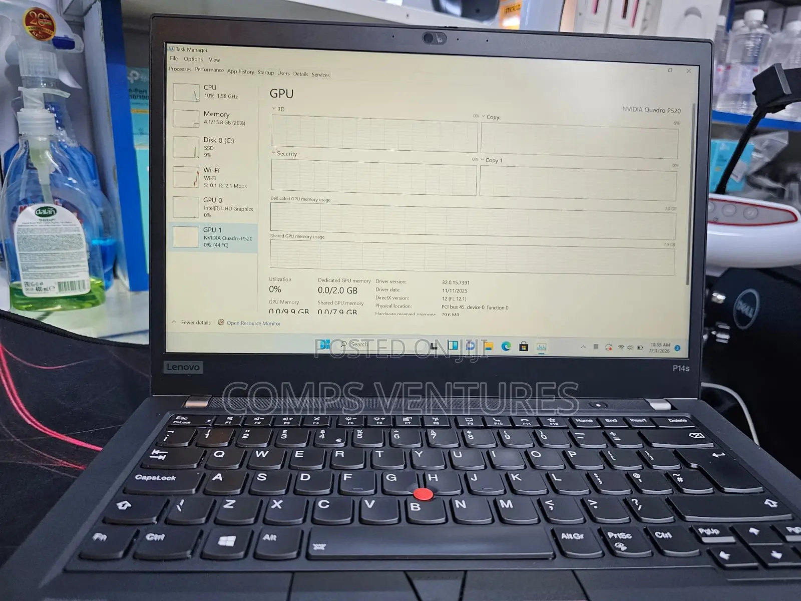 Laptop Lenovo ThinkPad P14s 16GB Intel Core i7 SSD 512GB
