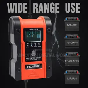 Automatic Pulse Repair Charger Pack for Gel Wet AGM Lithium LiFePO4